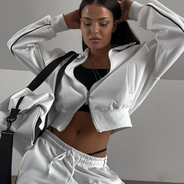 Sports Lace Trousers Two-piece Set - Image 2
