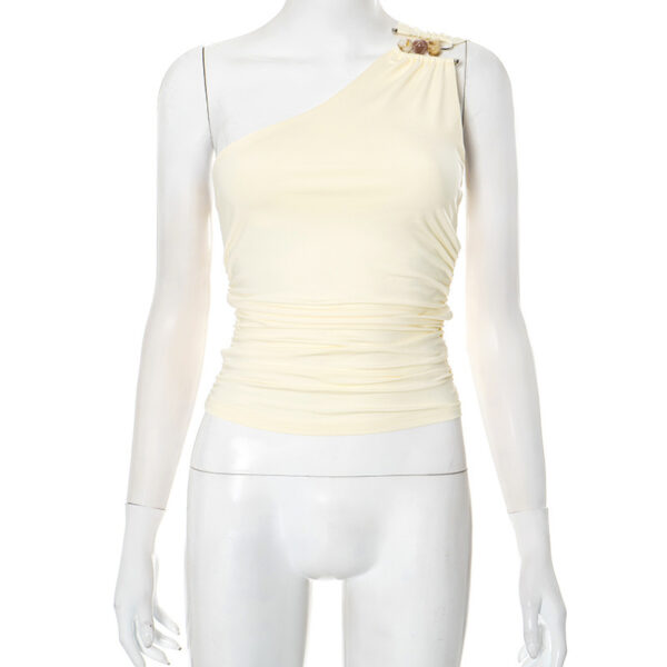 One-shoulder Knitted Vest - Image 2