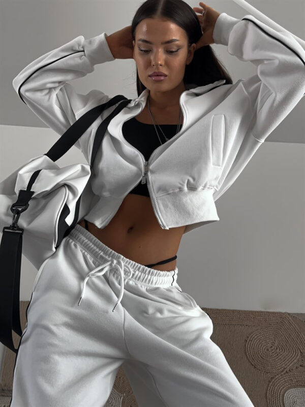 Sports Lace Trousers Two-piece Set - Image 8