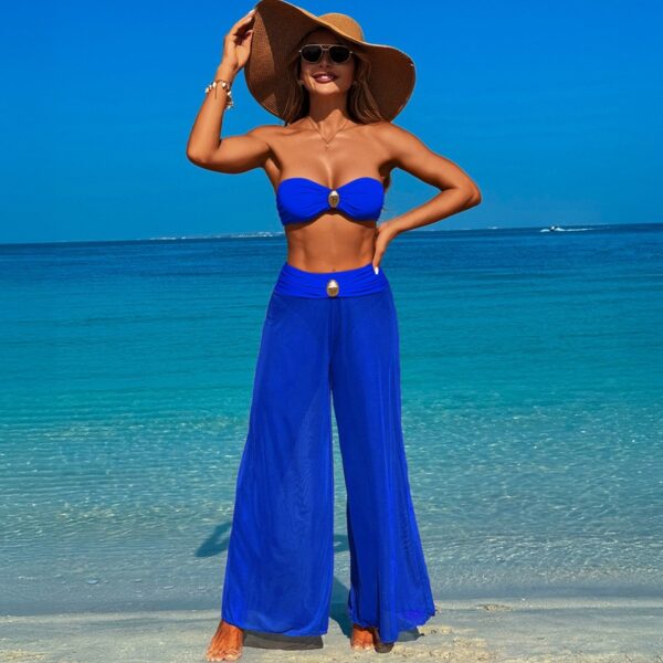Bikini Three-piece Beach Pants Split Swimsuit For Women - Image 7