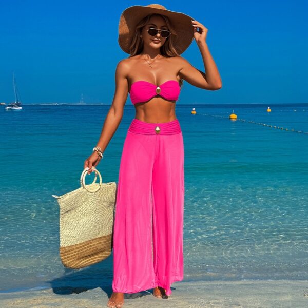 Bikini Three-piece Beach Pants Split Swimsuit For Women - Image 10