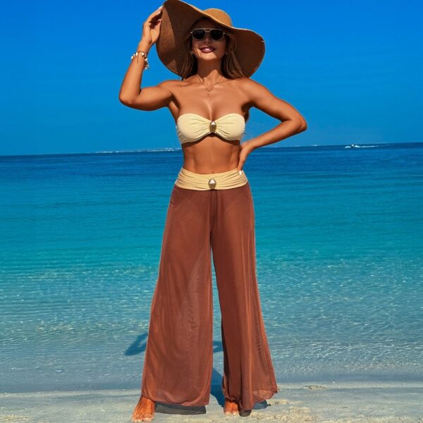 Bikini Three-piece Beach Pants Split Swimsuit For Women - Image 5