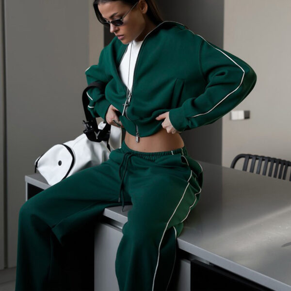 Sports Lace Trousers Two-piece Set - Image 5
