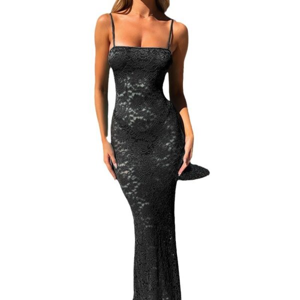 Sexy See-through Silk Slim Fit Dress - Image 7