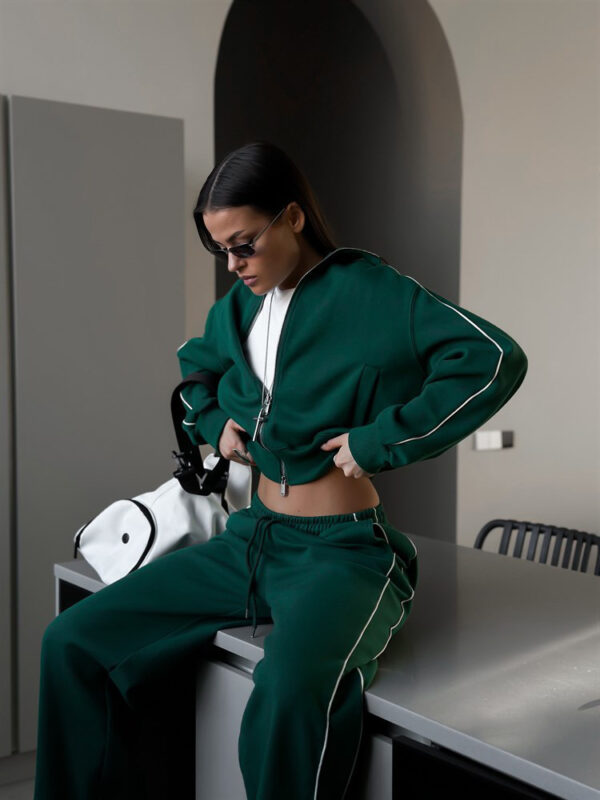 Sports Lace Trousers Two-piece Set - Image 9