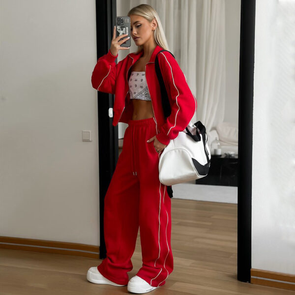 Sports Lace Trousers Two-piece Set - Image 6