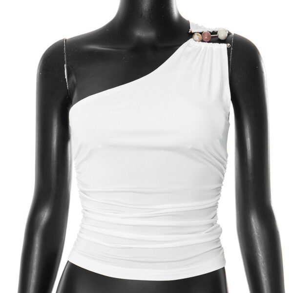 One-shoulder Knitted Vest - Image 10